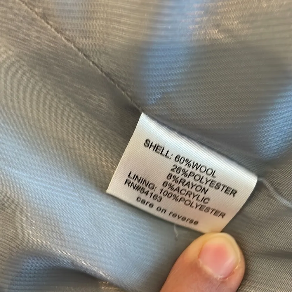 Calvin Klein  wool blend full zip belted coat jacket - Image 6