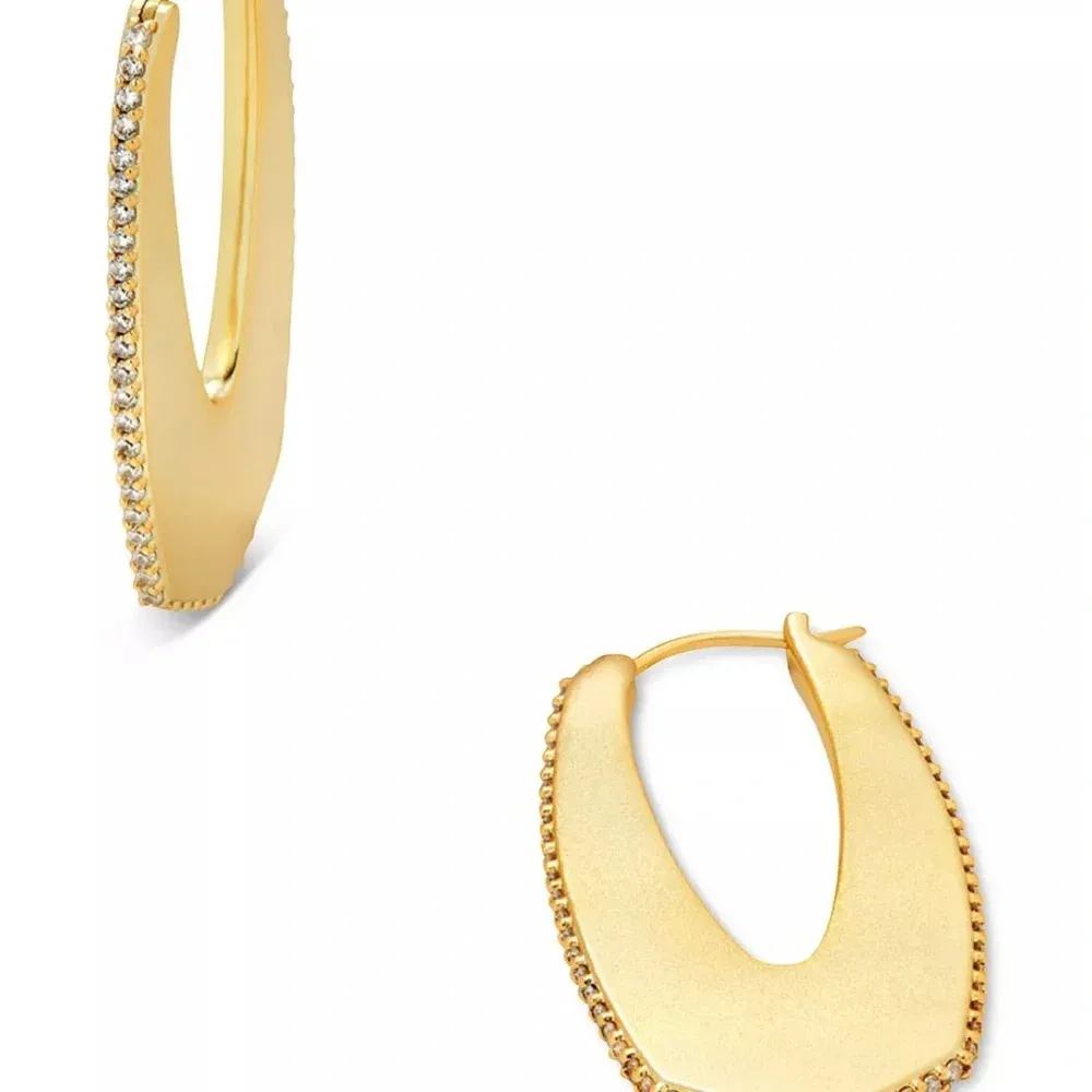 Kendra Scott NWT  Pavé Hoop Earrings - Image 3