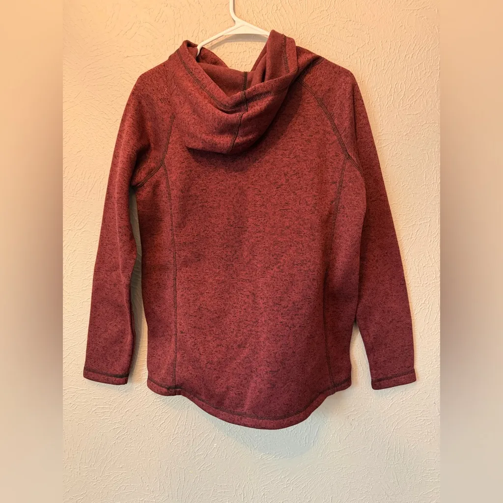 Women's Maroon Hoodie Sweatshirt Red Size M - Image 4