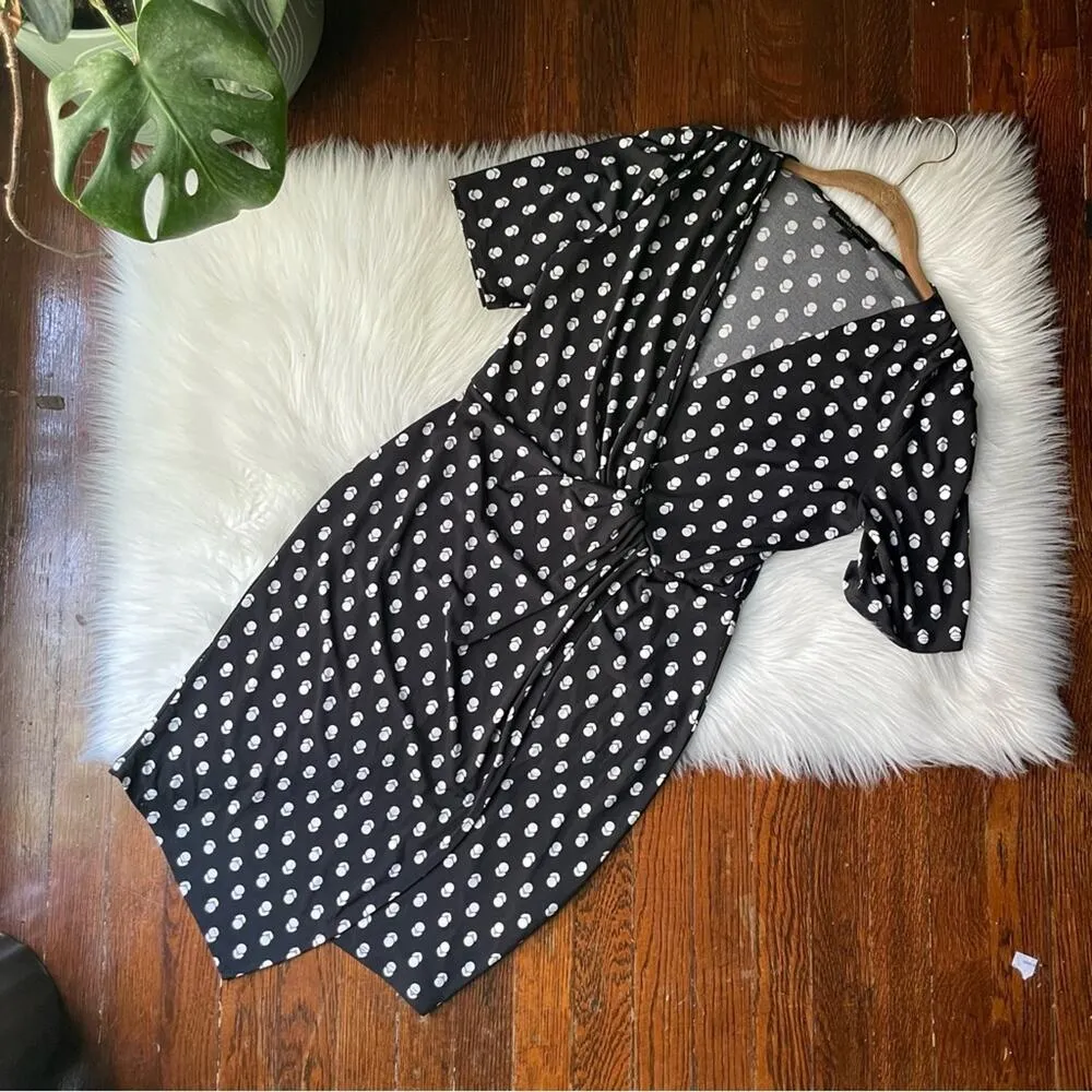 Banana Republic Black & White Pencil Dress Size Small - Image 10