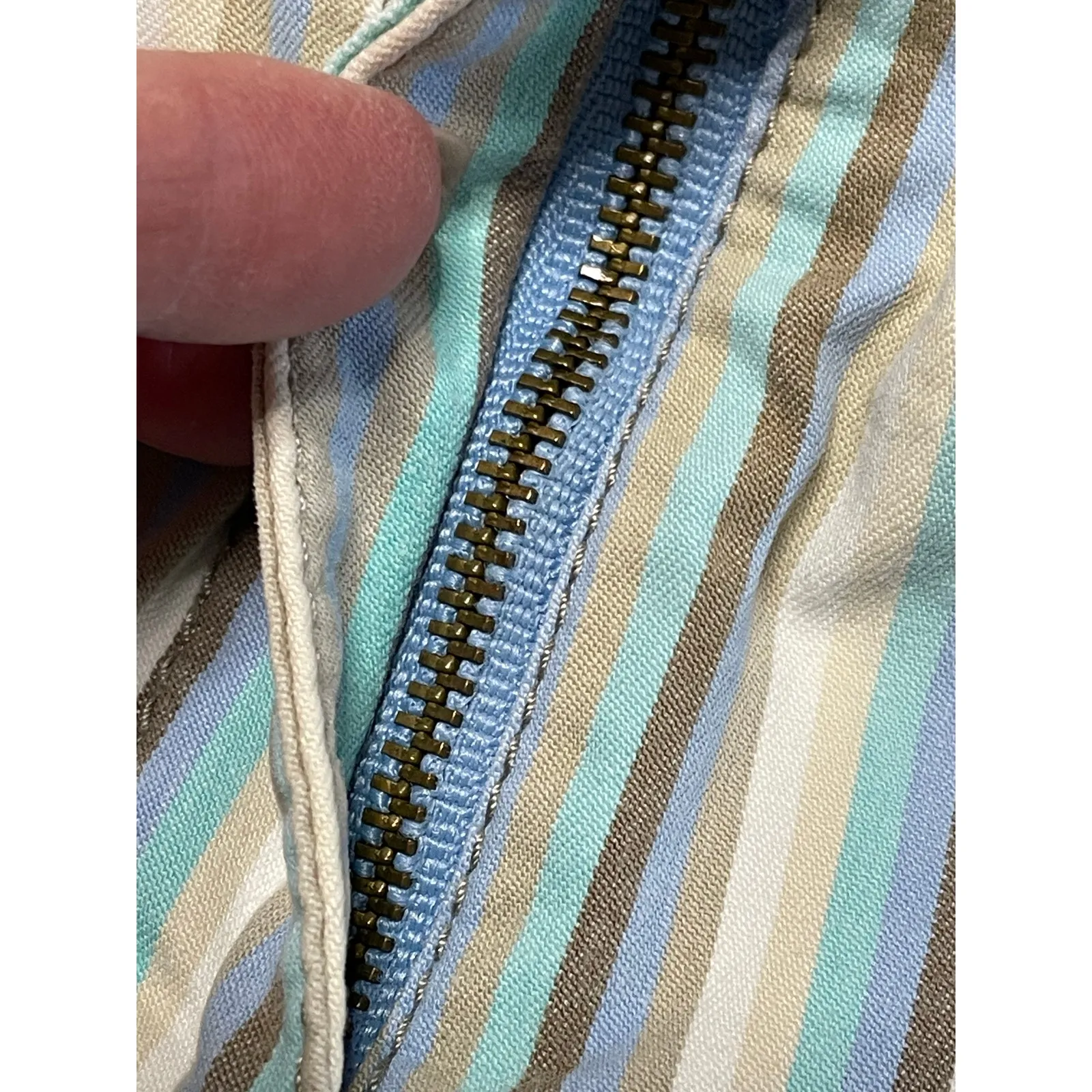 Sigrid Olsen Striped Wide Leg Crop Pant size 6B - Image 11