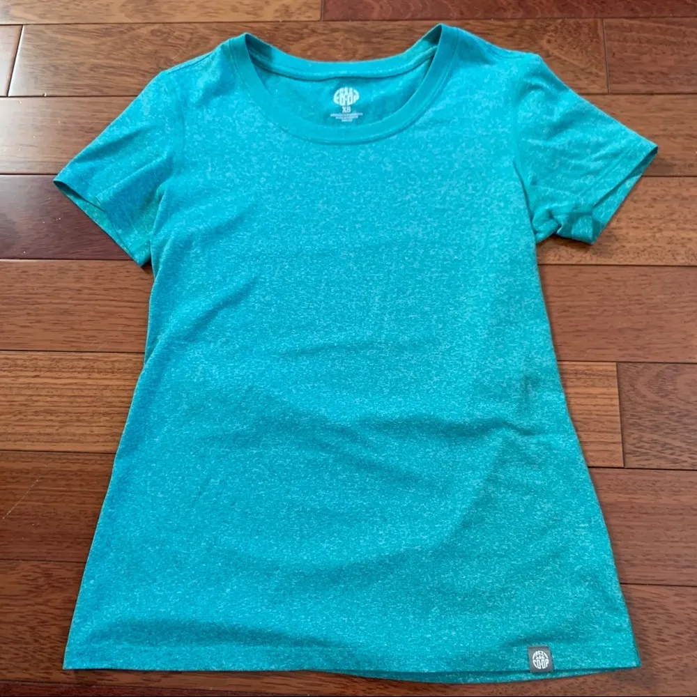 🆕 REI | Heathered Turquoise Athletic Short Sleeve Size XS - Image 2