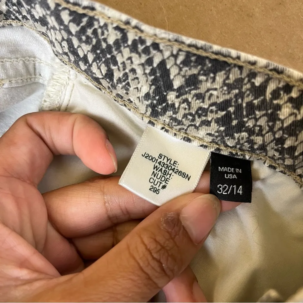 Veronica Beard Kate Snake Skin Skinny High Rise - Image 9