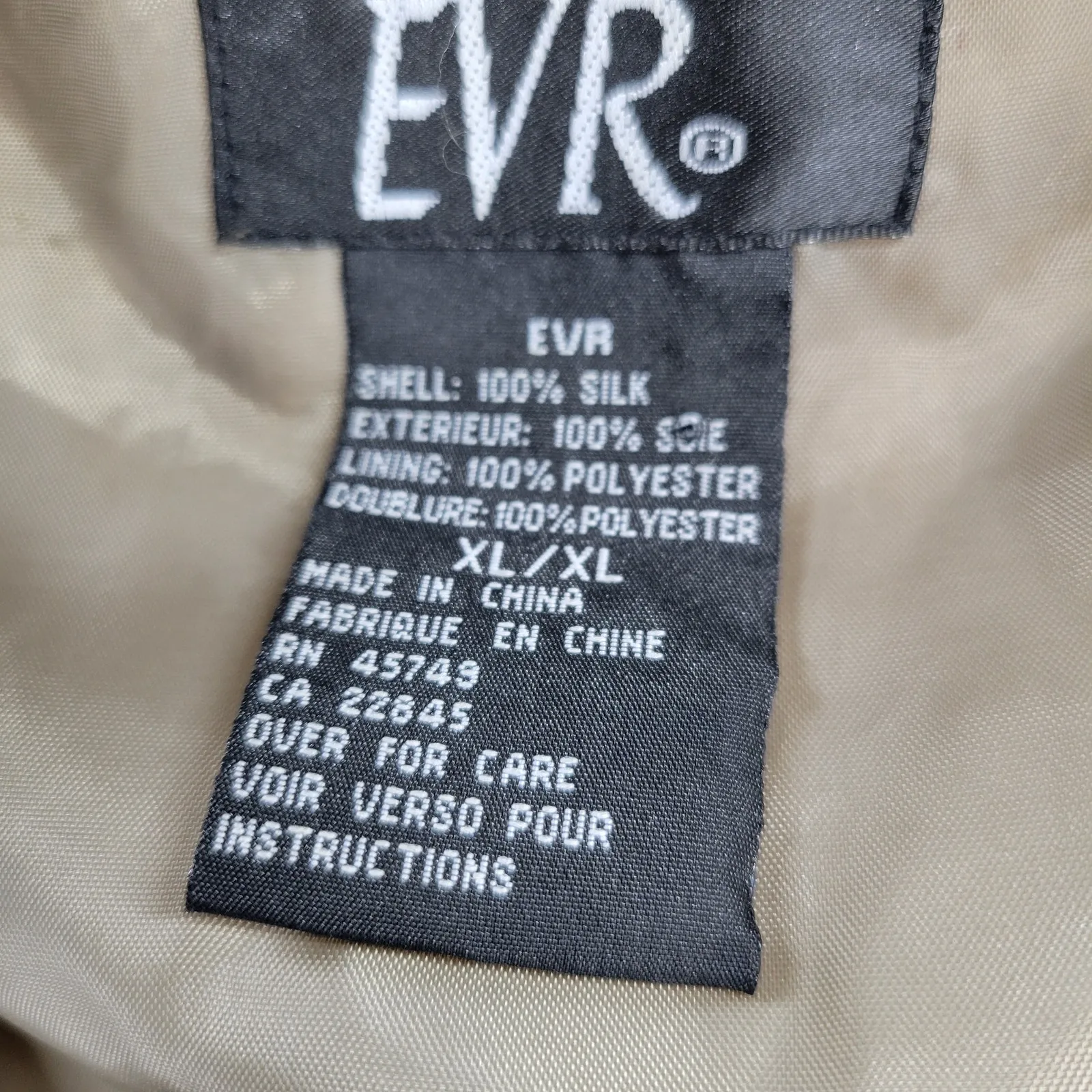 Vtg EVR Silk Bomber Jacket Womens XL Green Floral Tulips Camo Zip Up Streetwear - Image 2