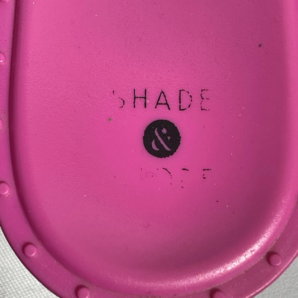 Shade Pink Studded Jelly Sandals Womens Size 9 Slip On Strappy Flat Shoes - Image 3