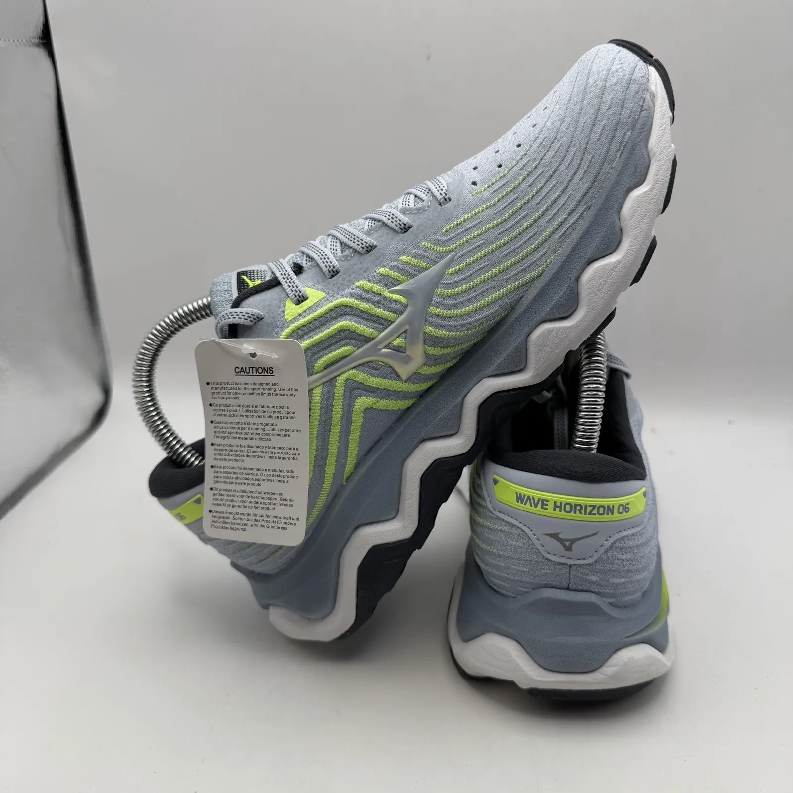 Mizuno Wave Horizon 6 Womens 7 Running Shoes Blue Support Cushioned Run Trainers - Image 5