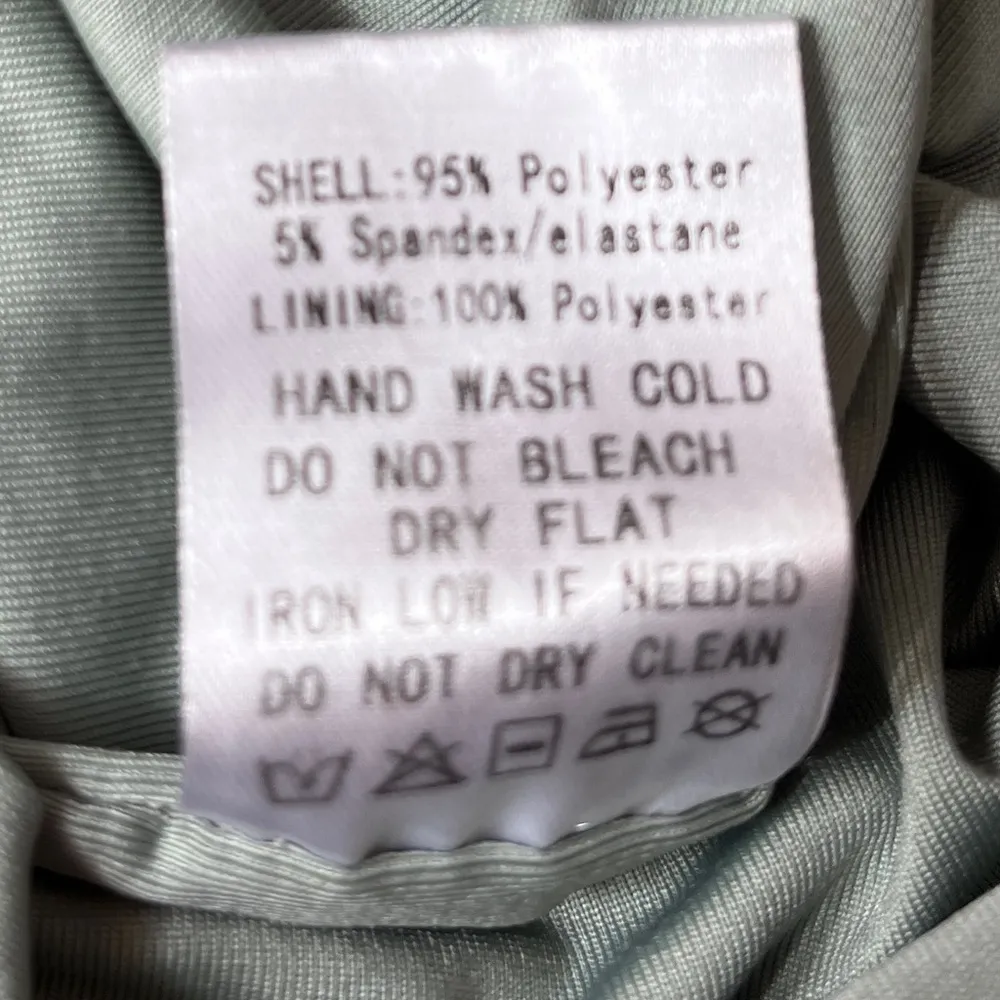 Akira Draped Bodycon Midi Dress Mint Green Size Medium - Image 7