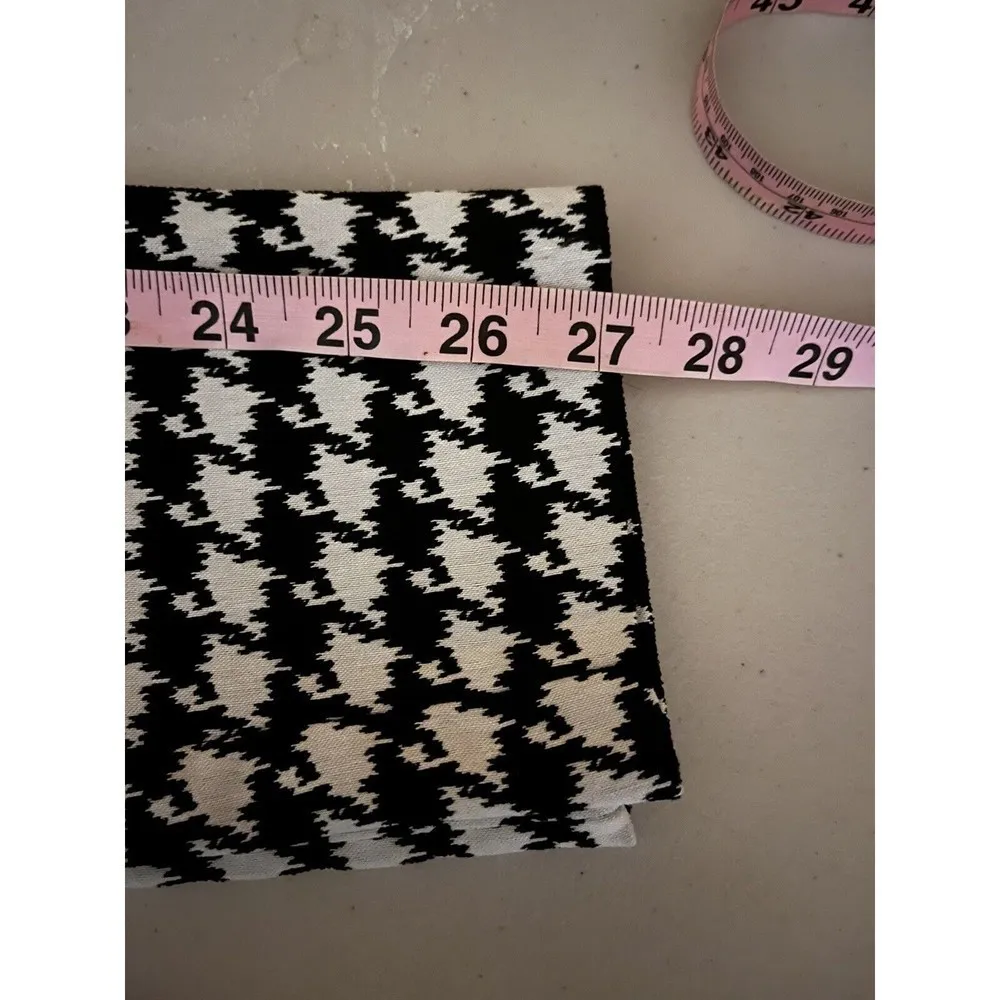 Bar lll Womens Black White Houndstooth Skinny Pants Ponte S - Image 10