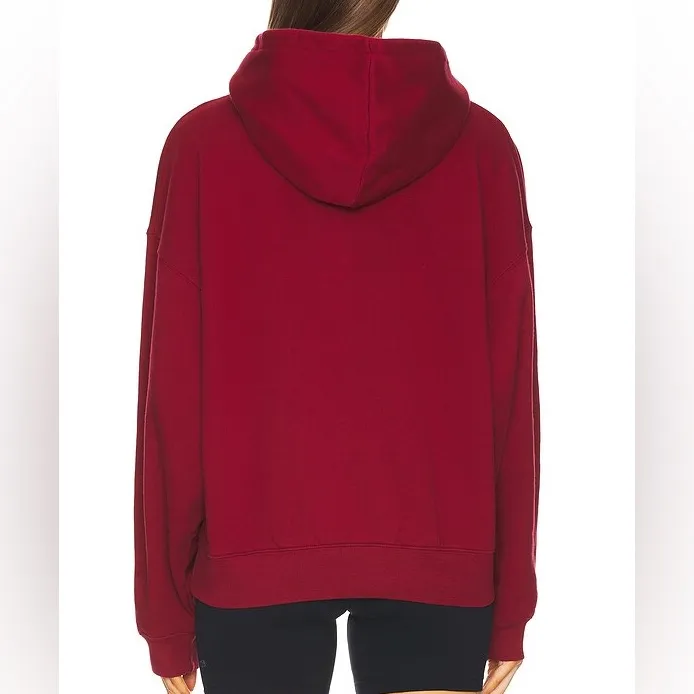 NWT Anine Bing Sport Alec Hoodie Sweatshirt in Cabernet Red - Image 2