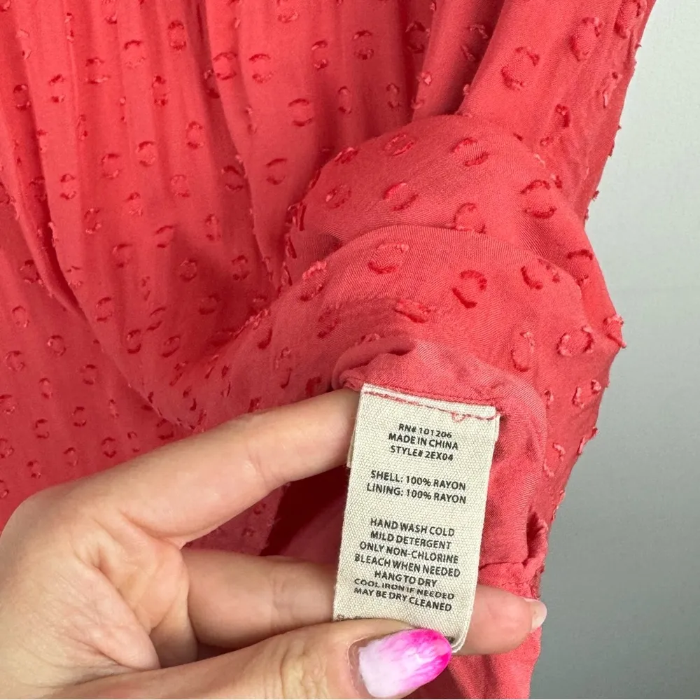 Soft Surroundings Offshore Tunic Top Sz Medium Swiss Top Pink Red - Image 11