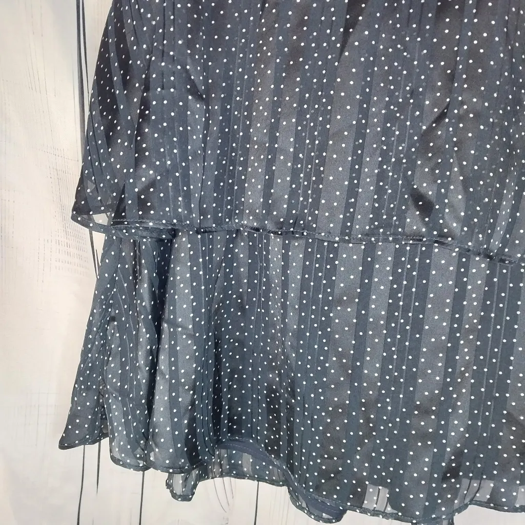 Banana Republic Pleated Tiered Sleeveless Polka Dot Dress NWT - Image 7