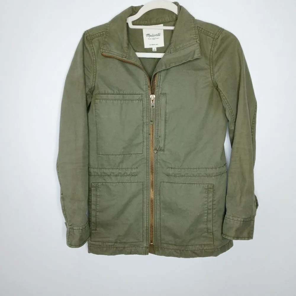Madewell fleet jacket in army green size XS - Image 3