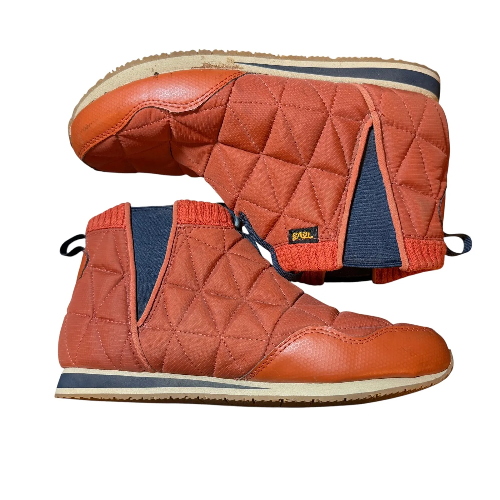 Teva Ember Mid Burnt Orange Quilted Slip-On Boots Warm Camping Womens Size 10 - Image 3