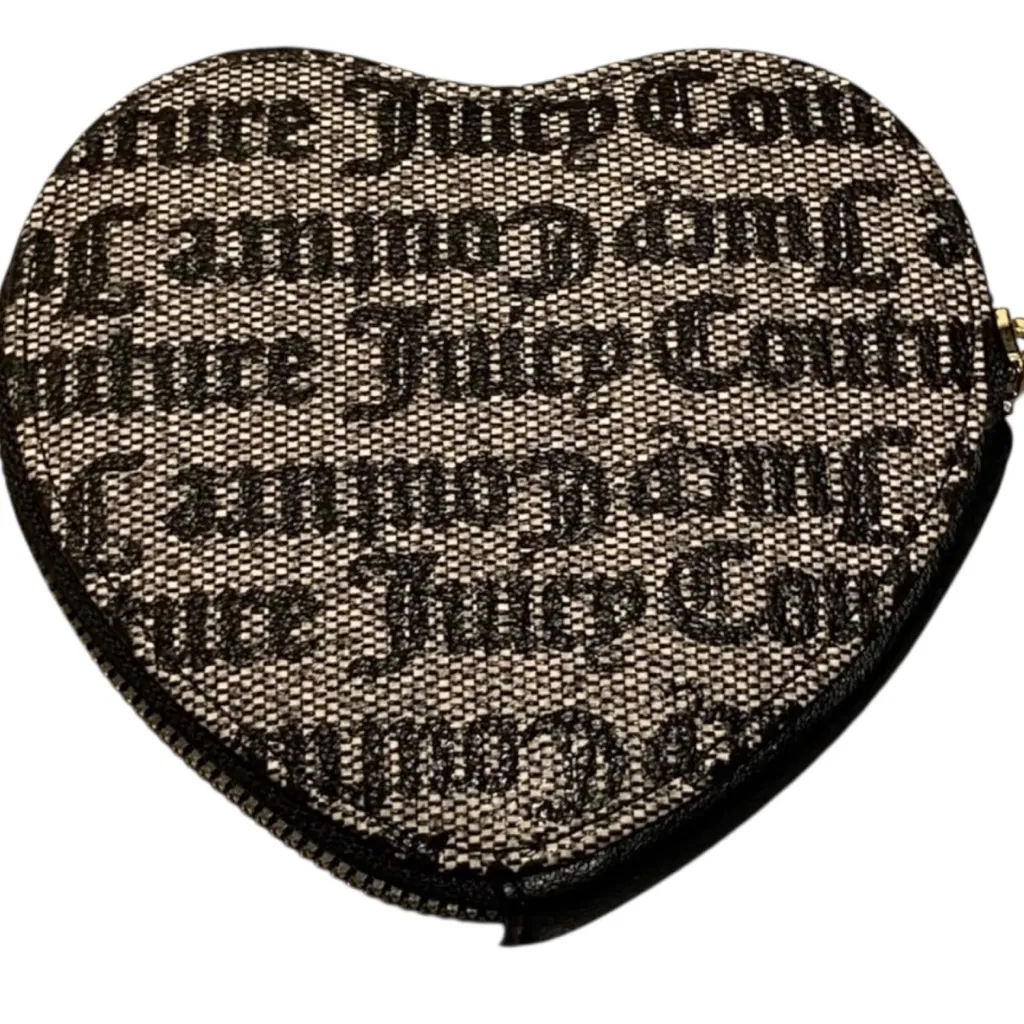Juicy Couture Vegan Faux Leather Gothic Print Coin Purse NWT - Image 3
