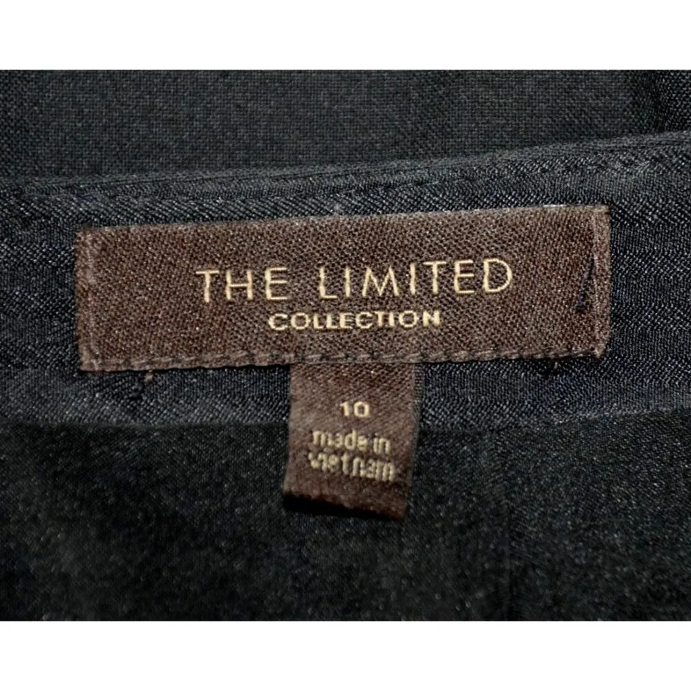 The Limited Black Knee Length Lined Skirt Size 10 Career Office Closet Staple - Image 8