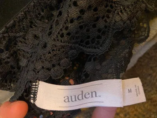 Black Lightly Lined Lace Bralette Size M - Image 7