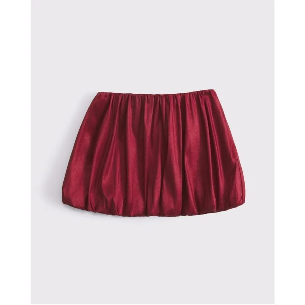 New Abercrombie & Fitch Mid Rise Bubble Hem Mini Skort Size XXS - Image 4