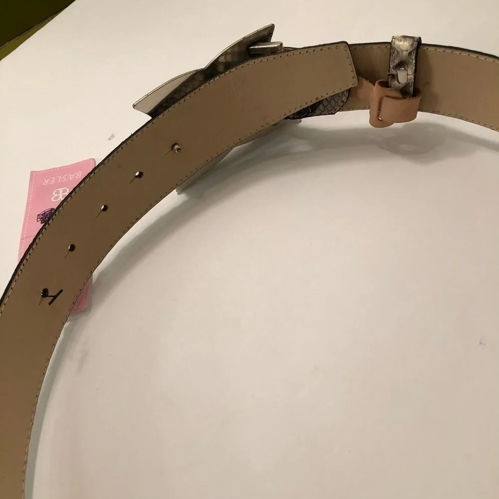 Basler Vero Pitone genuine snakeskin belt. Size 36 - Image 7