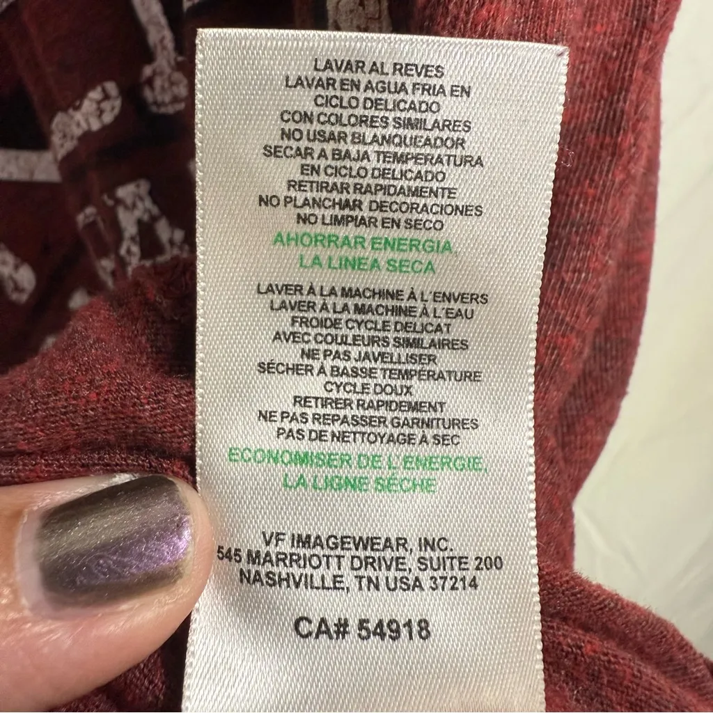 Genuine Merchandise Heather Red/Black MLB V-Neck Tee Cincinnati Reds Size M - Image 7