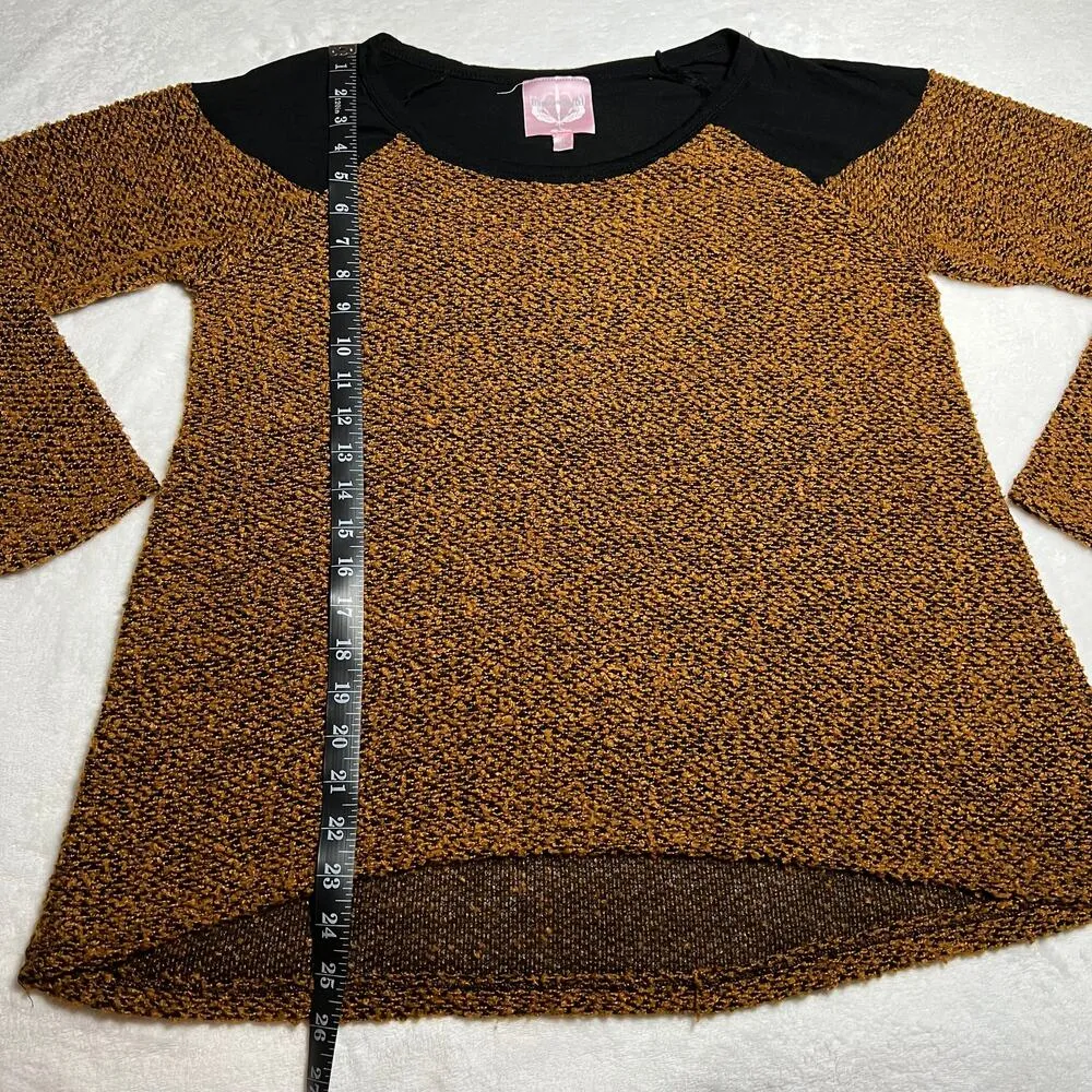 Romeo & Juliet Couture Nubby Knit Top Size Large Boho Neutral Minimalist - Image 7