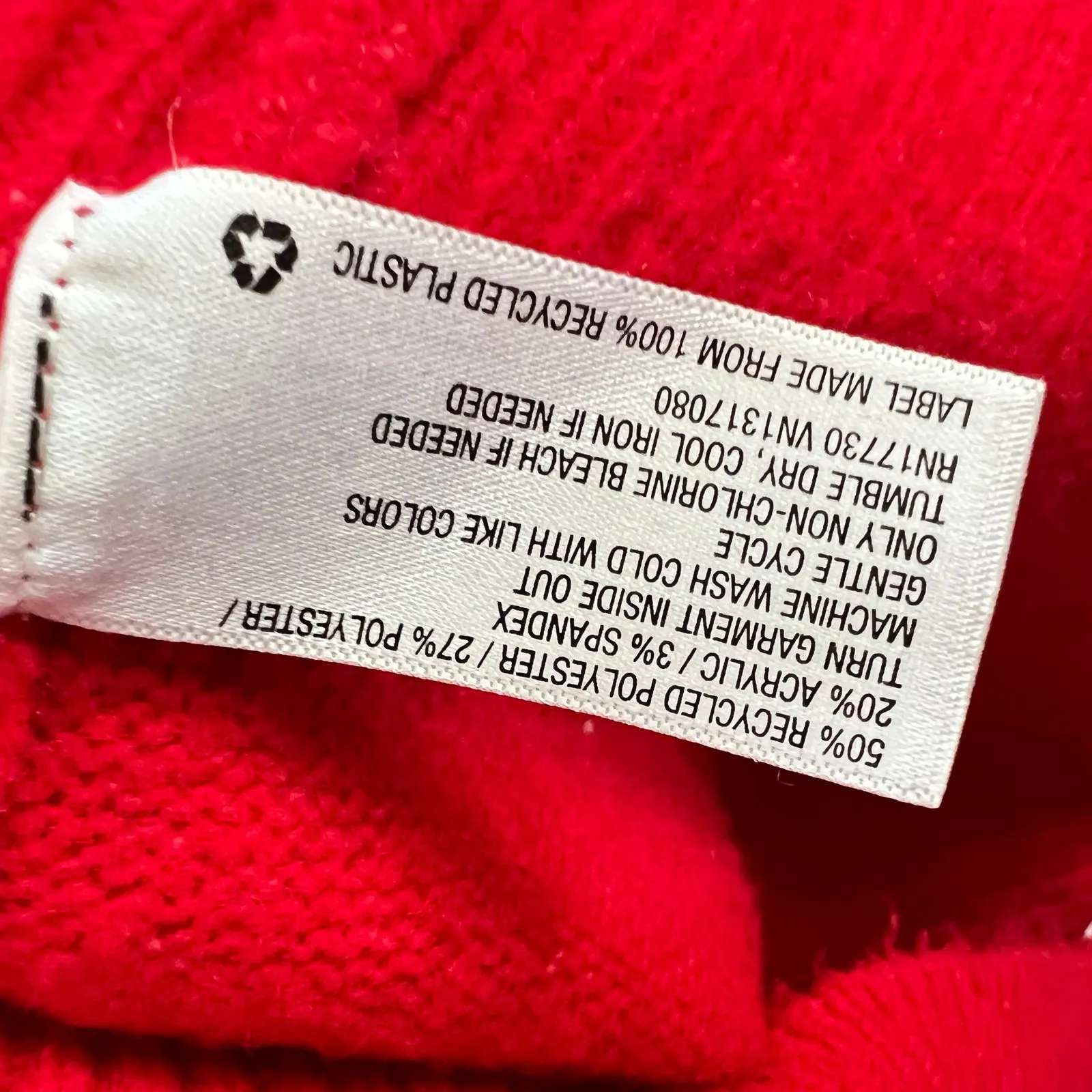 Red Fuzzy Sweater Weather Pullover Soft Cozy Winter Aesthetic Classic XS - Image 5