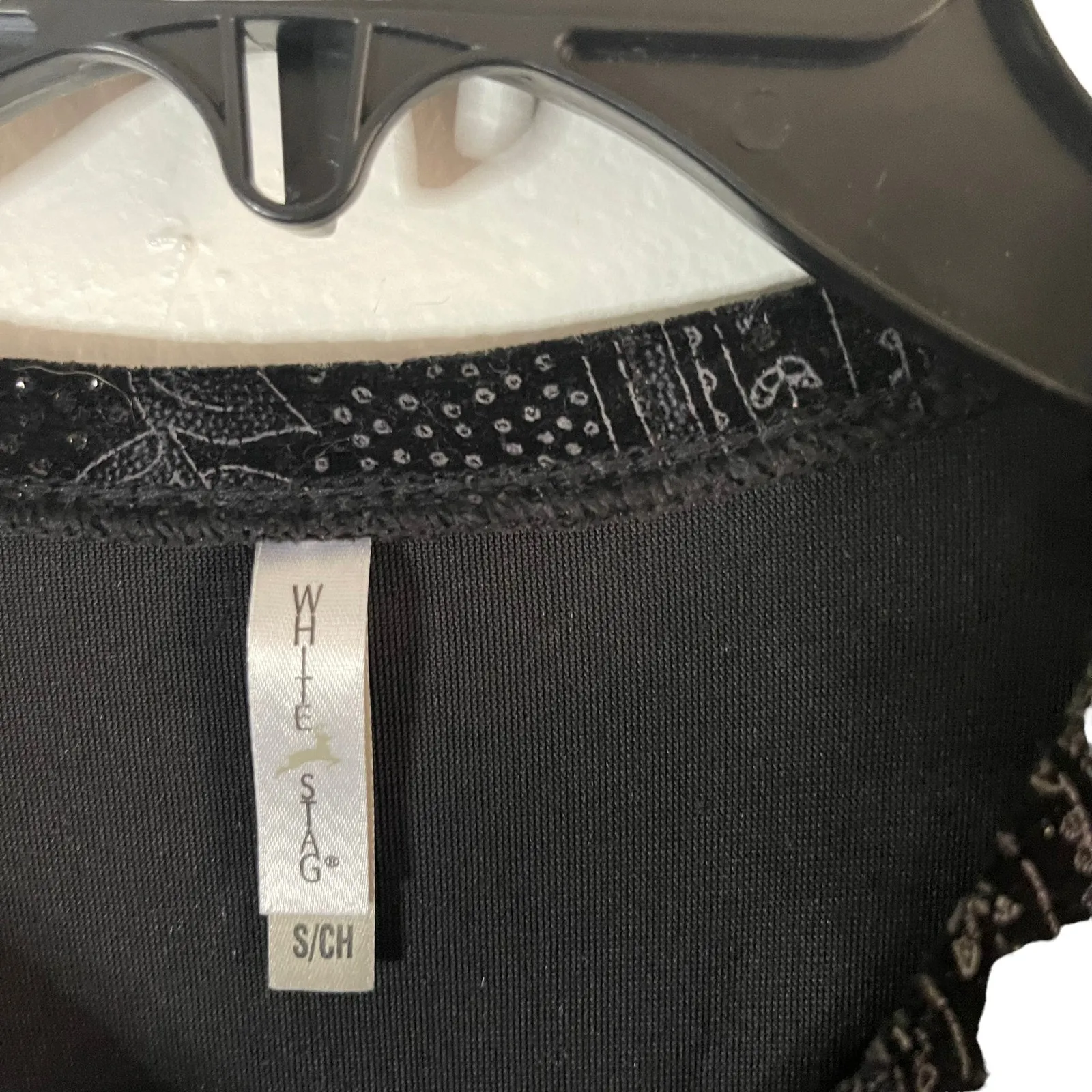 Vintage 90s Small Fairy Grunge Sparkle Black Whimsigoth‎ Paisley Top Witchy - Image 5