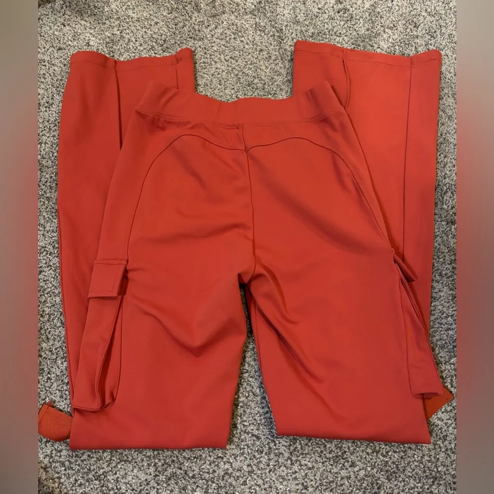 Athletic Cargo Flare Pants Orange Size XS - Image 2