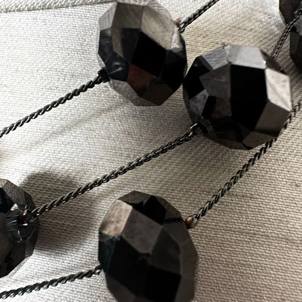 Kenneth Cole black beaded necklace - Image 4