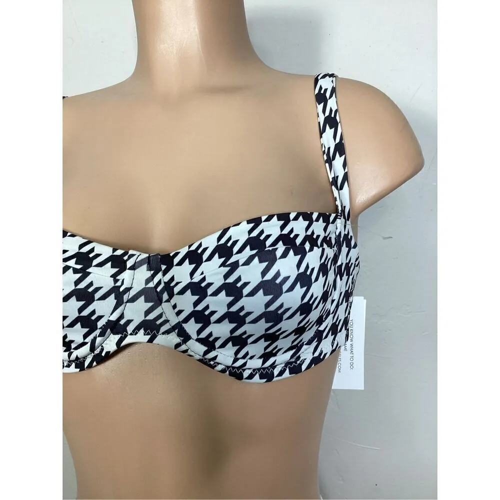 New SKIN BY SAME houndstooth bikini. Retails $220. S - Image 9