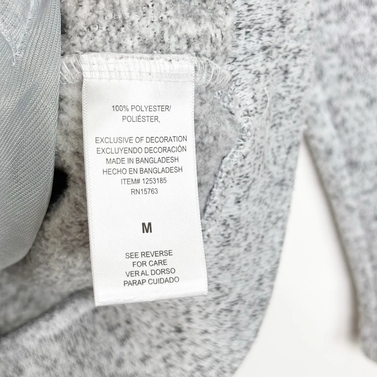 Champion Gonzaga Bulldogs Gray Button Sweater M - Image 5