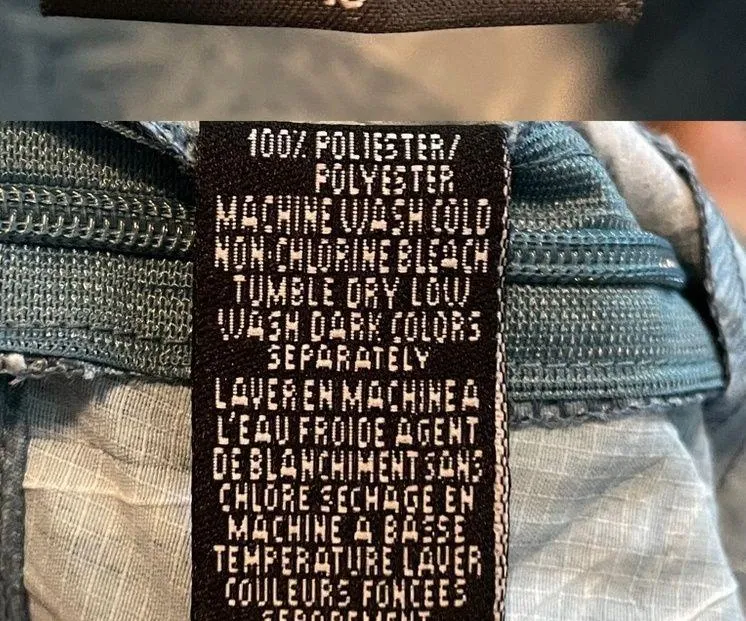 Kavu Womens Skort Athletic Athleisure Blue Grey White Side Zip 10 - Image 10