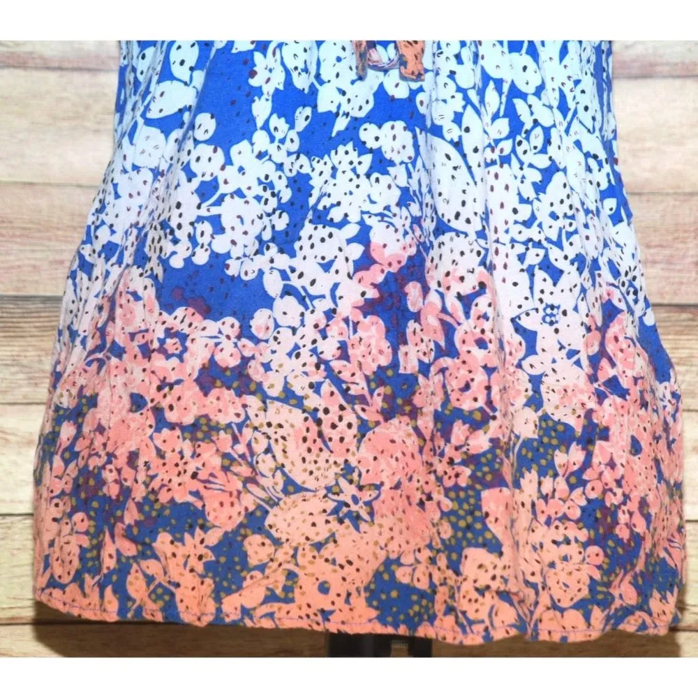 Cabi Tunic Tie Waist Shirt Ombre V-Neck Dolman Short Sleeve Top Size S #891 - Image 4