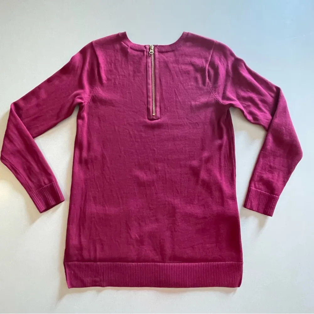 Jeanne Pierre Women’s Maroon Red Pullover Knit Sweater Long Sleeve, Small - Image 2