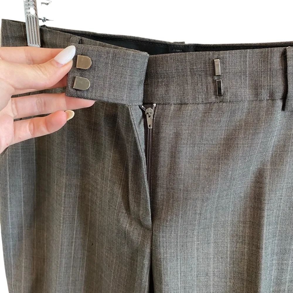 Anne Klein Wool Pinstripe Suit Blazer & Trouser Pants Set - Image 14