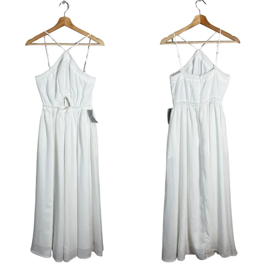 Petal + Pup Madi Maxi Dress Womens Small White Sleeveless Cut Out Flowy Boho NWT - Image 3