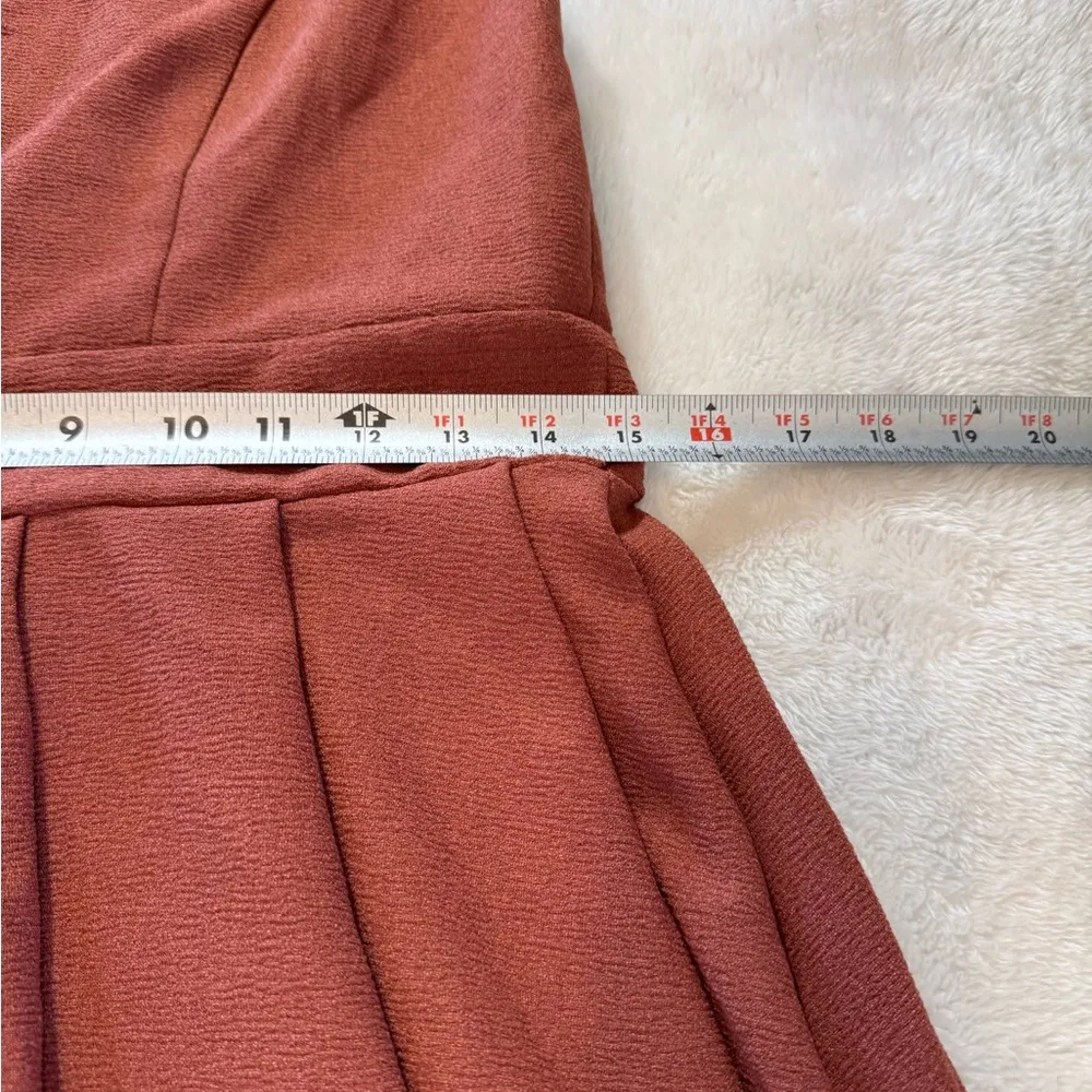 Love Riche Women's Casual Dress Ladies Short Dress Sleeveless Orange Large - Image 2