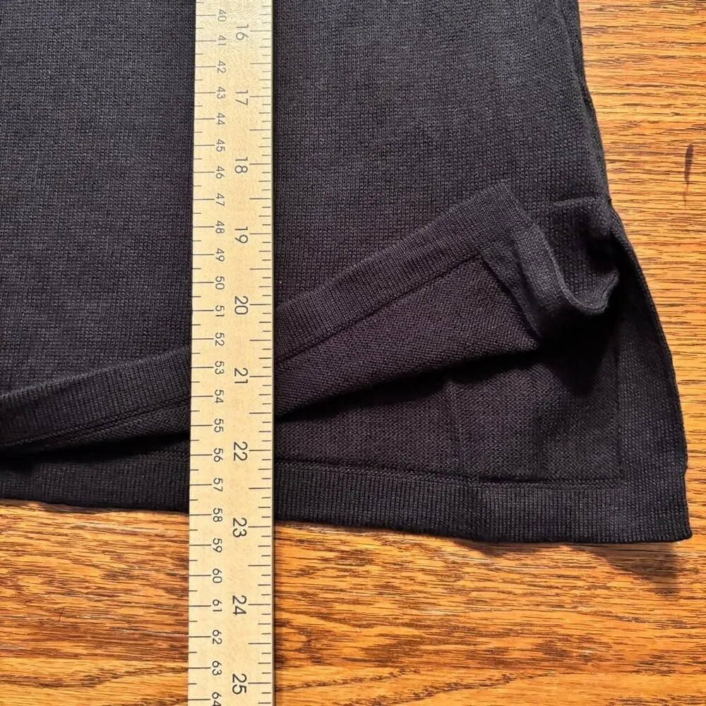 iLinen Classic Cotton Tank Top Black Women's Size S Ecotec Yarn NWT - Image 10