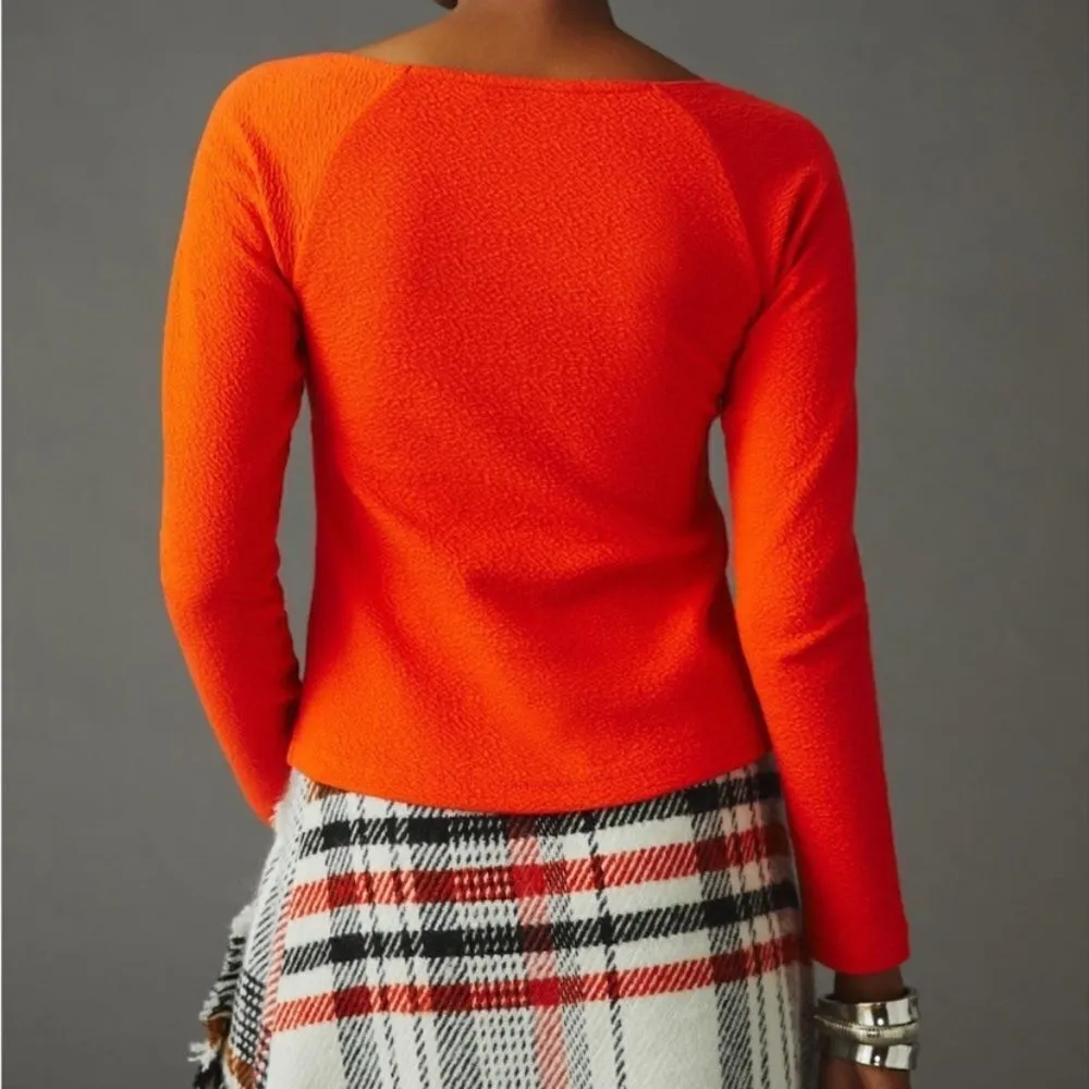 MAEVE Long Sleeve Sweetheart Top - Image 2