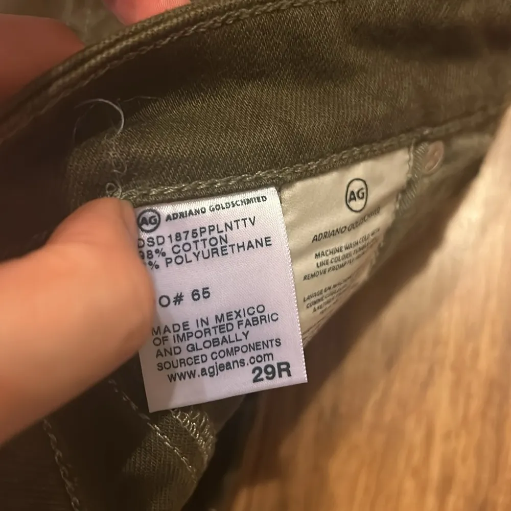 AG Jeans Mari High Waist Slim Straight Leg Jeans size 29 Poison Lace Not - Image 6
