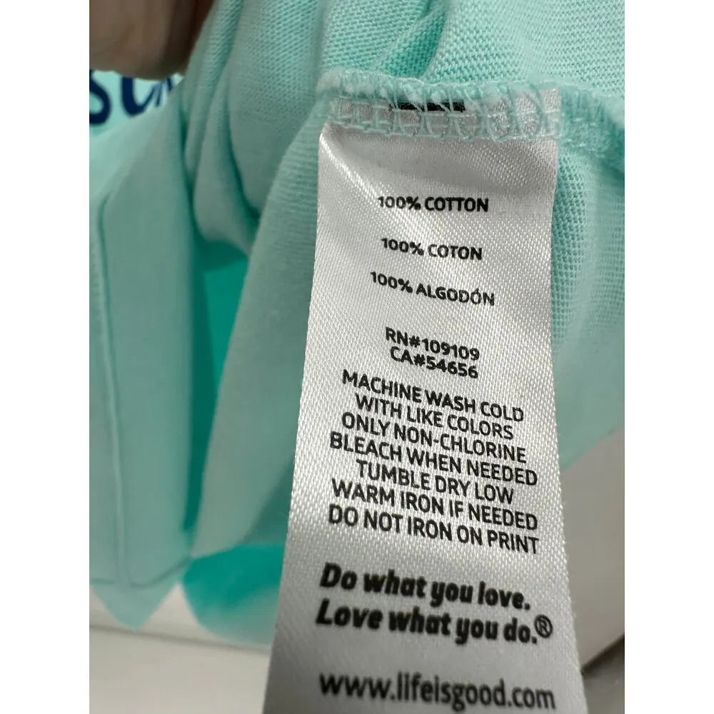 Life is Good Womens Blue Tee Size XXL Super Heroes Wear Scrubs Nurse Hospital - Image 5