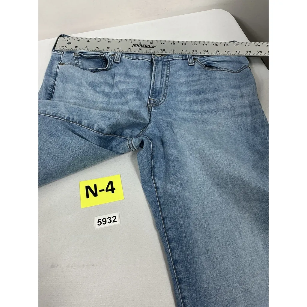 Womans Lucky Brand Blue Jeans 14/32A Sweet Midrise Straight Frayed - Image 5