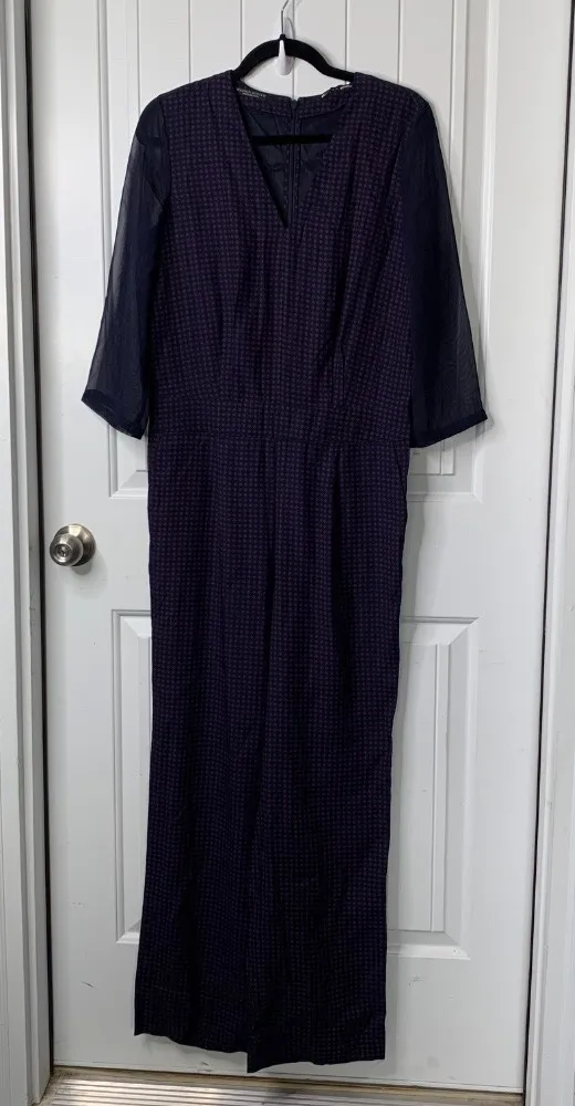 Scotch & Soda Jumpsuit Short sleeves Career polka dot navy size 4 US minimalist - Image 1