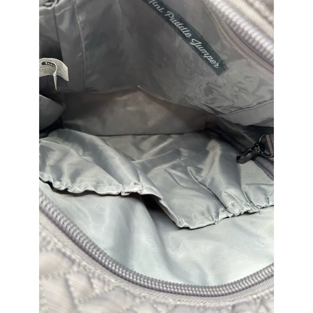 Lug Mini Puddle Jumper Quilted Crossbody Convertible Tote Brushed Pearl Grey Gray - Image 5