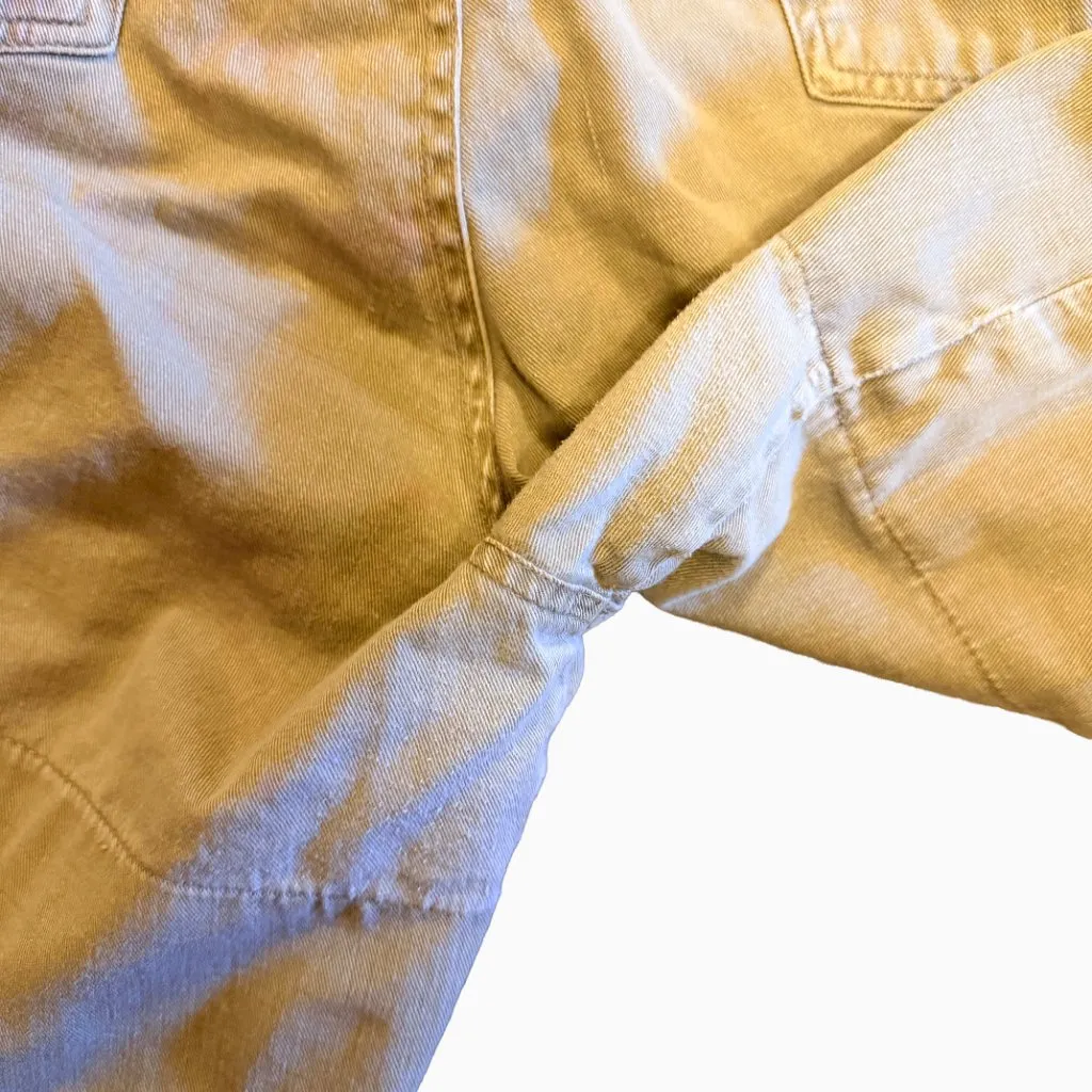 Vintage Y2K Energie Cargo Shorts Khaki Tan Cotton Elastic Waist Size L - Image 7