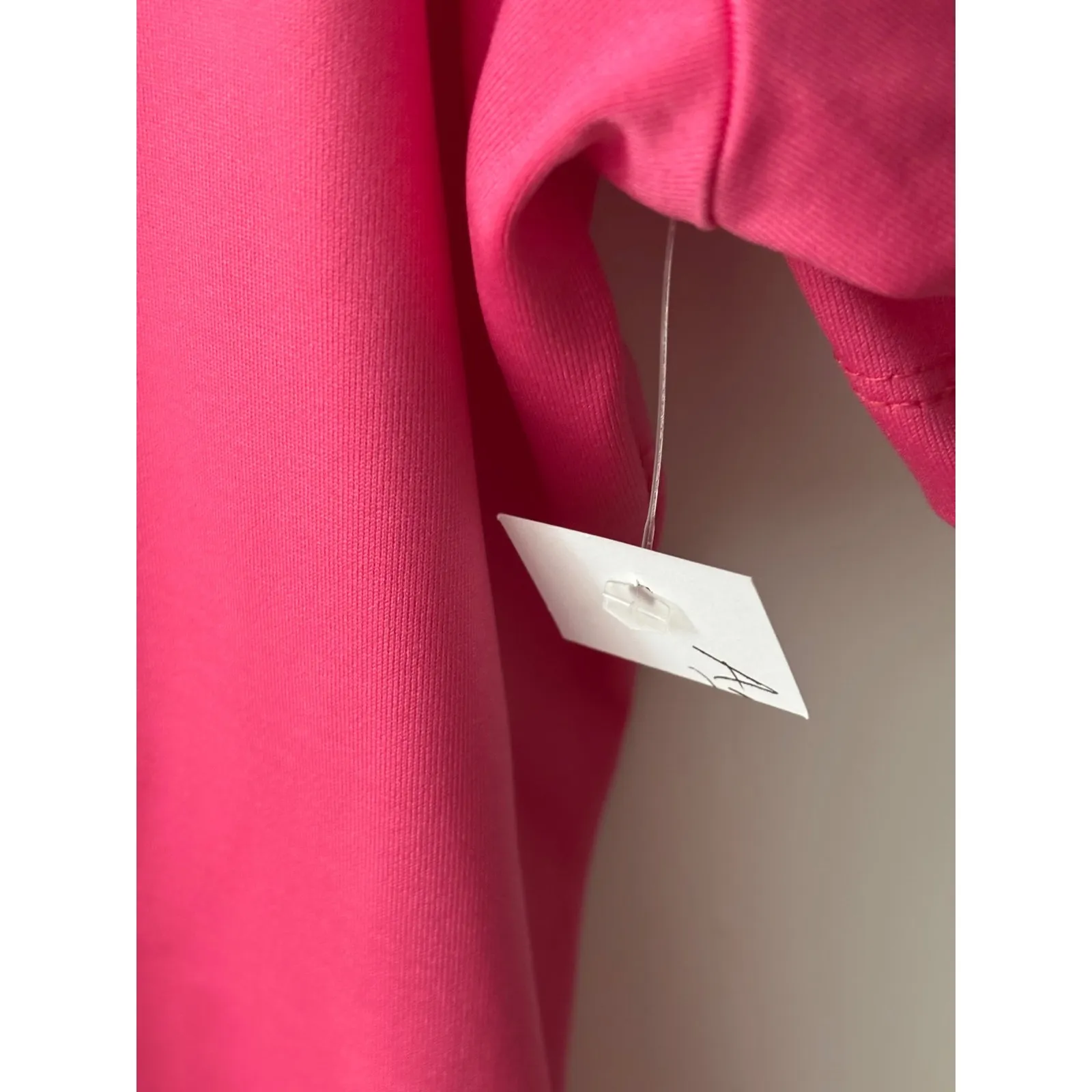 NWT‎ A'NUE Miami Hot Pink Short Sleeve Top Tactel Lycra Blend Size L2 - Image 3