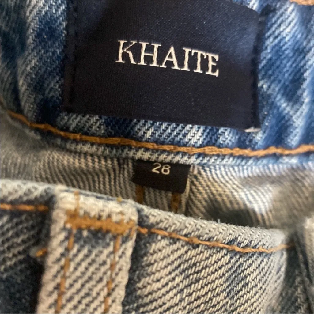 KHAITE  Women's High Rise Jeans - Dark Blue - Image 5