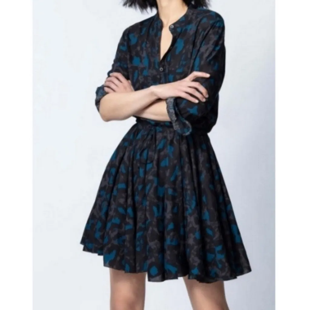 Zadig & Voltaire Ranil Leo Dress Small - Image 4