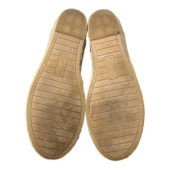 Kenneth Cole Reaction "Clo" Espadrille Sandal Pewter Strappy Women Size 9.5‎ - Image 9