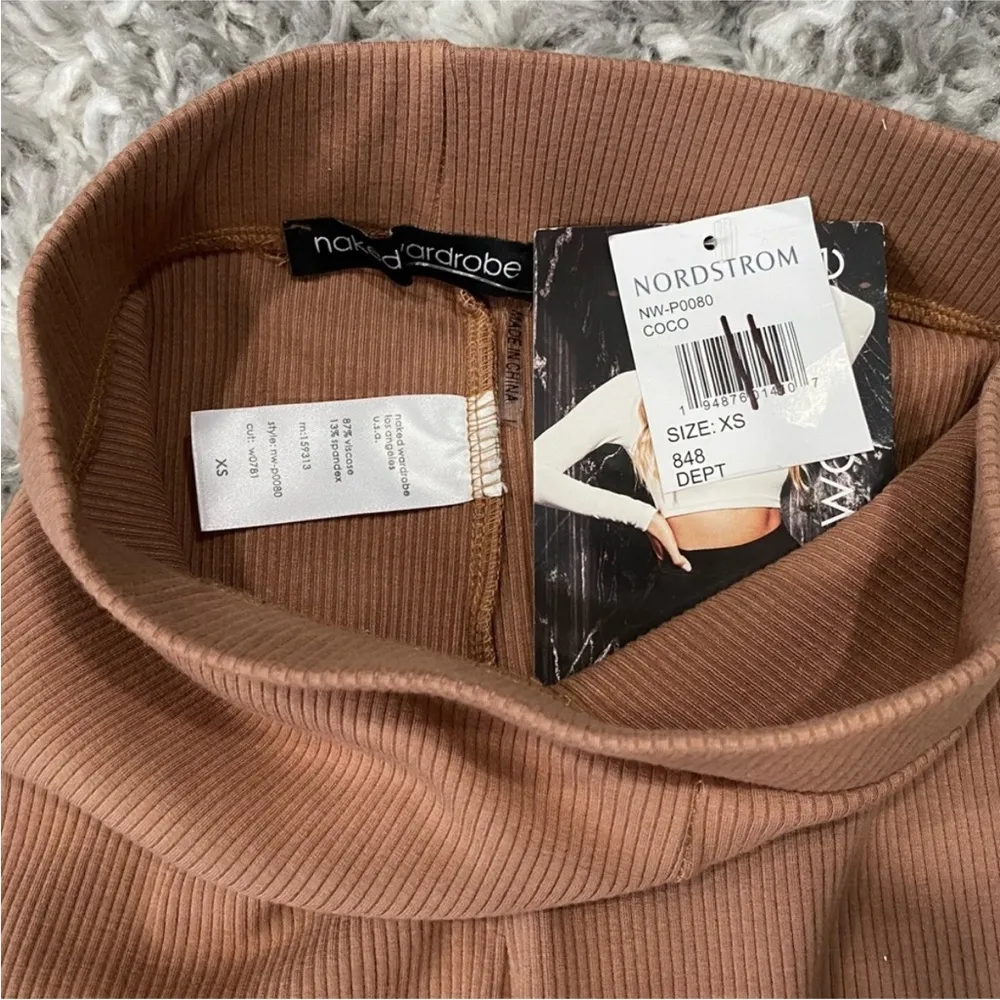 NAKED WARDROBE Ribbed High Rise Snatched Rib Leggings - Image 6