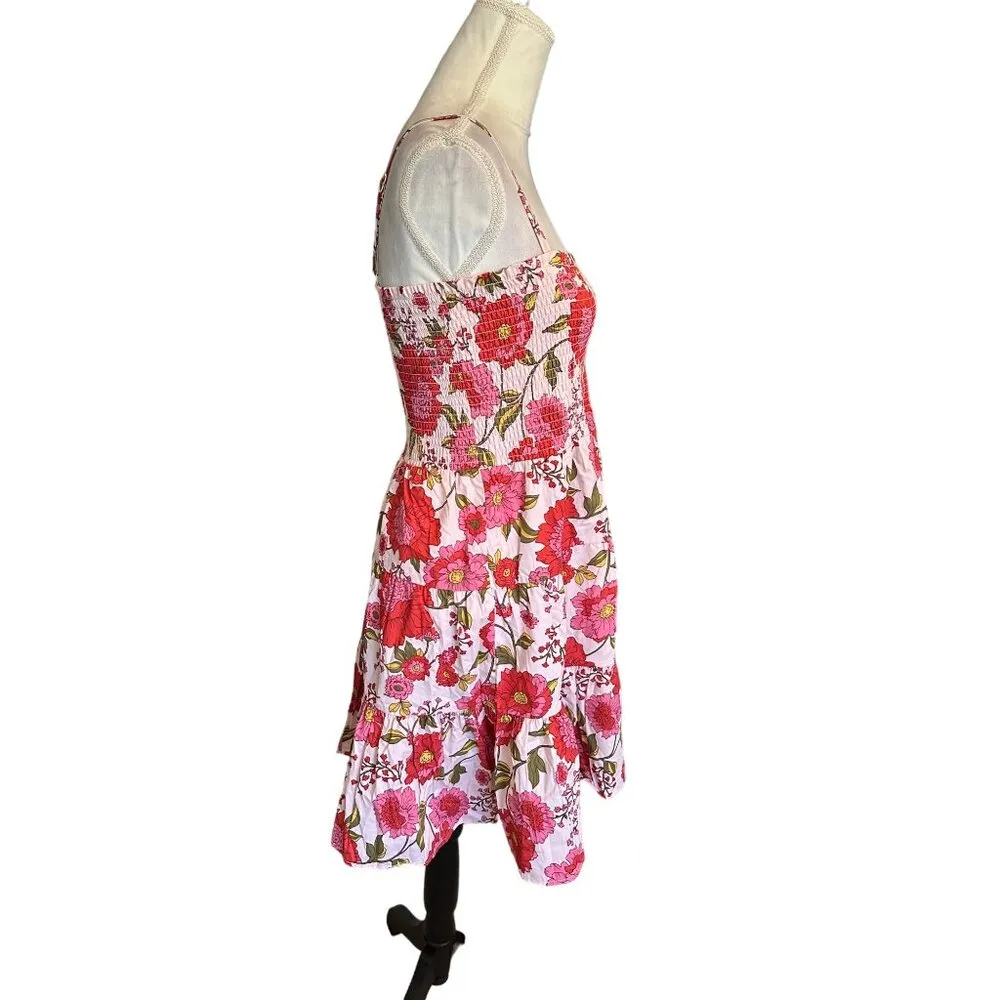Steve Madden Ladies Babydoll Dress Floral Print Sleeveless Summer Sundress - Image 9